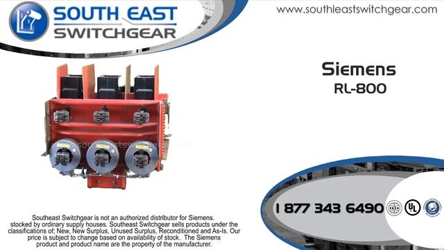 Siemens RL-800 800 Amps Air Breaker смотреть онлайн
