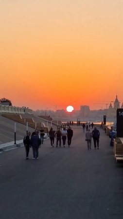 Закат в Нижнем Новгороде сегодня