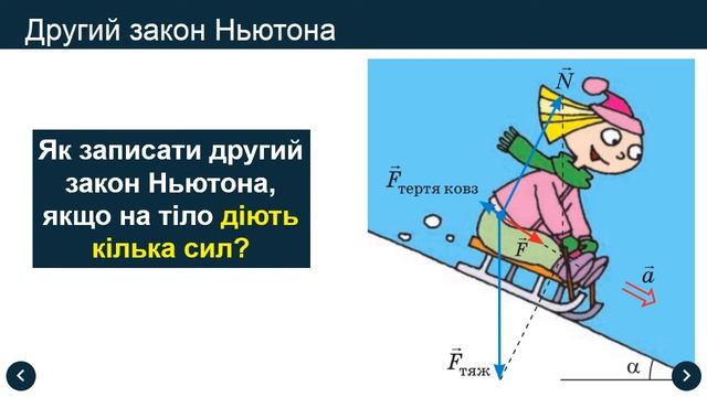 Урок 67 Другий закон Ньютона смотреть онлайн