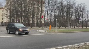 Chevrolet Tahoe driving