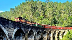 Знаменитый поезд на Шри-Ланке, 9-ти арочный мост, водопад Равана и малый Пик Адама