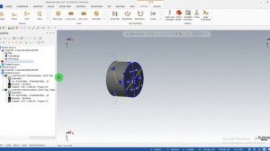 mastercam lathe C axis drilling part 2