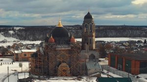 Лазерное сканирование Покровского собора в Боровске и фотограмметрическая съёмка с БПЛА