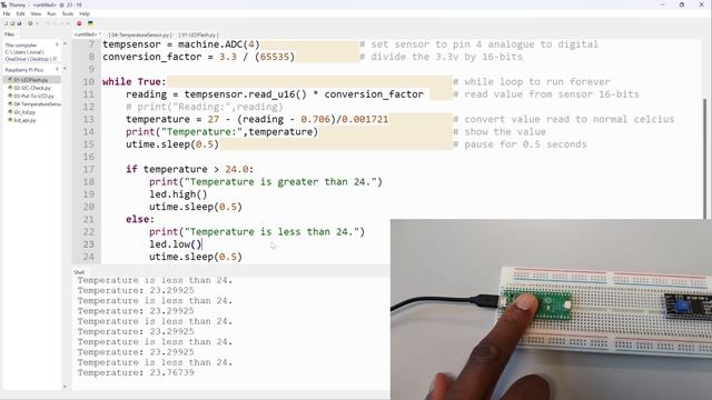 Raspberry Pi Pico | Part 06 | TEMPERATURE SENSOR & INTERNAL LED - (2022) смотреть онлайн