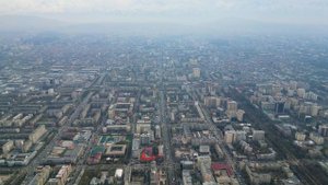 Взгляд на центр Бишкека с высоты 500 метров
