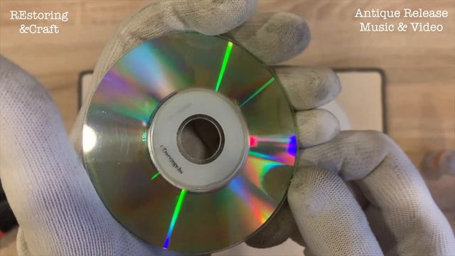 Полировка CD диска двумя пастами. Polishing a CD with two pastes.