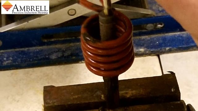 Brazing a Copper Rod and a Disc with Induction Heating смотреть онлайн