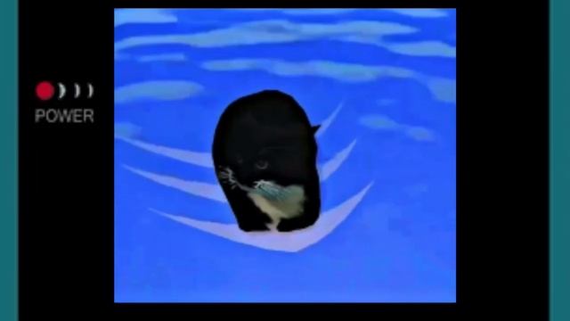 I put the cat floating on water meme on a Gameboy color смотреть онлайн