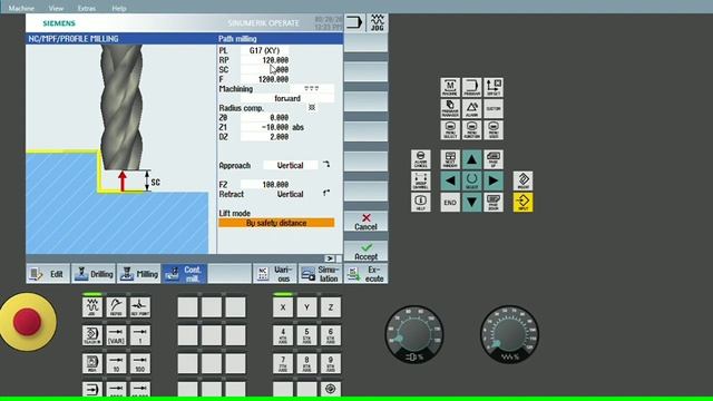 How to do Profile milling in Siemens cnc controller.- Contour milling programming in SINUMERIK