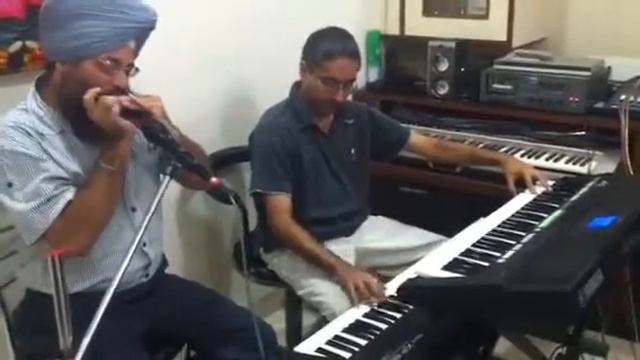 MAIN ZINDAGI KA SAATH on harmonica смотреть онлайн