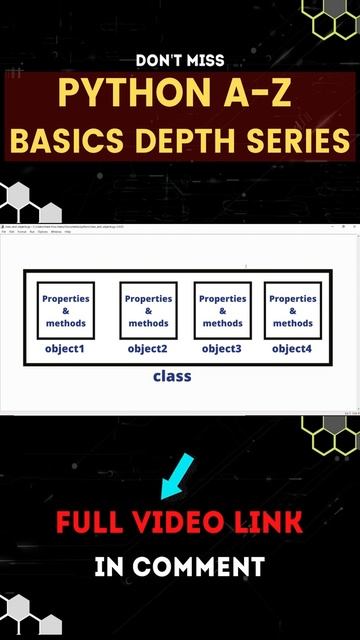 python class and object in telugu | #shorts #coding #oopsconcepts #pythonoops