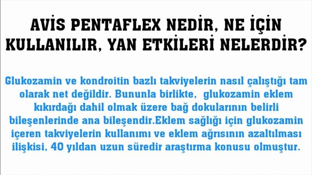 Avis Pentaflex Nedir, Ne İçin Kullanılır, Ne İşe Yarar, Yan Etkileri Nelerdir?