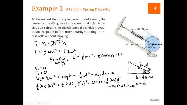 L28 - Dynamics - Lesson 28 - Conservation of Energy for Rigid Bodies смотреть онлайн