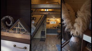 "Очаг" глэмпинг на берегу моря