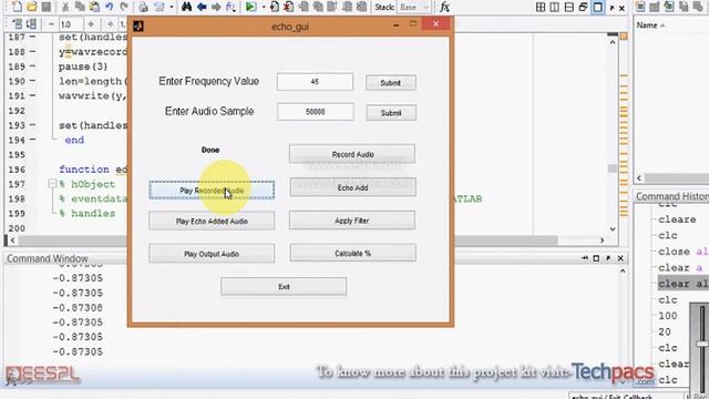 An approach for echo cancellation in audio signal to refine system output (latest Project 2020)