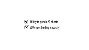 Fellowes Quasar E 500 Electric Comb Binding Machine w Starter Kit