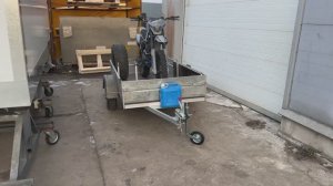 tuning легкового прицепа для перевозки мотоцикла даже двух