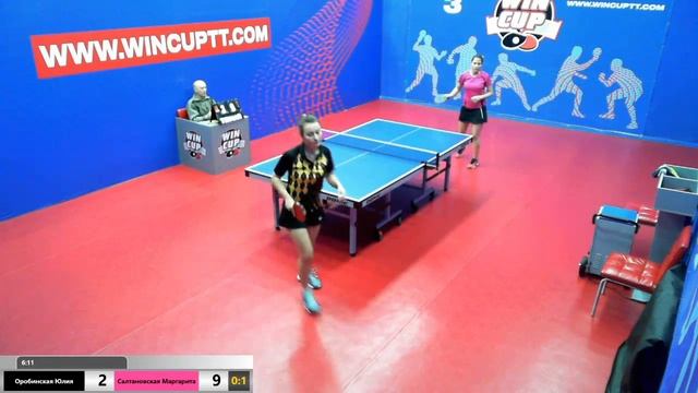 Оробинская Юлия 0-3 Салтановская Маргарита Турнир Восток 1 WINCUP 12.01.2020 зал 3 Прямой эфир смотреть онлайн