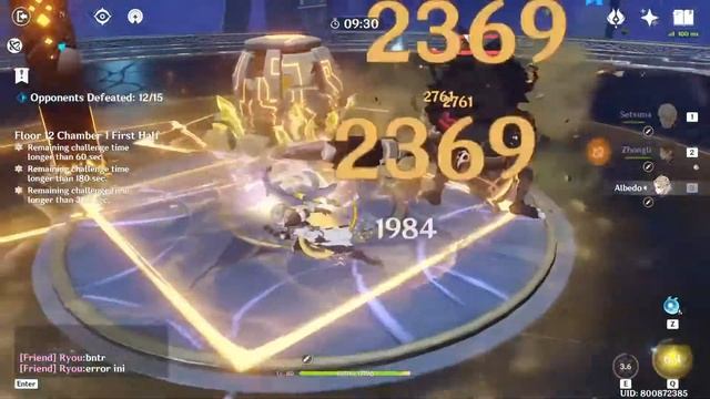 Genshin Impact - Testing out Trio Geo.v2 (MC, Zhongli and Albedo) Abyss Floor 12 смотреть онлайн