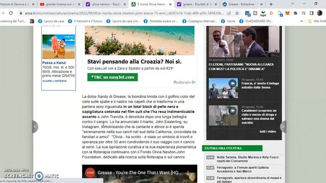 morta olivia newton di grease смотреть онлайн