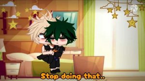 Stop wiping my kisses nerd!!! // Bakudeku🧡💚 // GachaClub