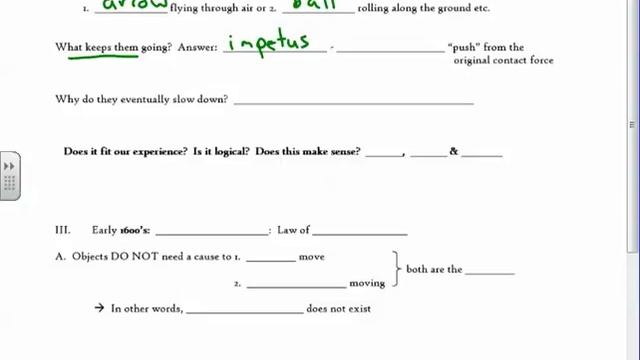 APIB Physics 1 - intro laws of motion aristotle to galileo
