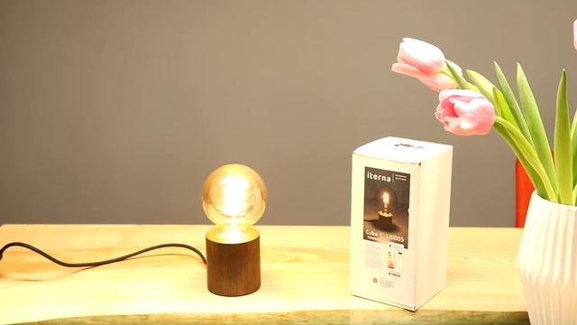 Настільний Світильник Iterna CUBE (LW005), темний ясен смотреть онлайн