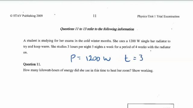 Yr 11 Physics Electricity SAC  revision