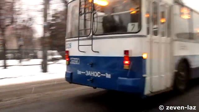Черкасский троллейбус- Легкий снег 28.01.2014 смотреть онлайн