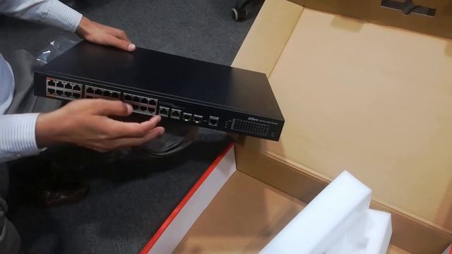 Unboxing of dahua 24port POE switch