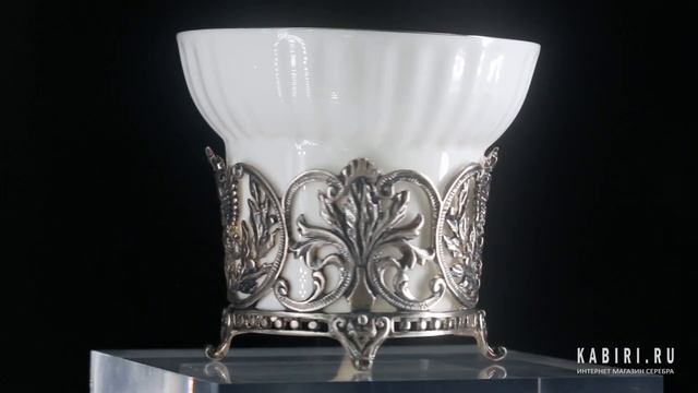 Серебряная чашка чайная «Герб» с чернением смотреть онлайн