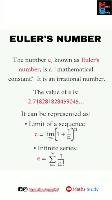 Eulers number  shorts