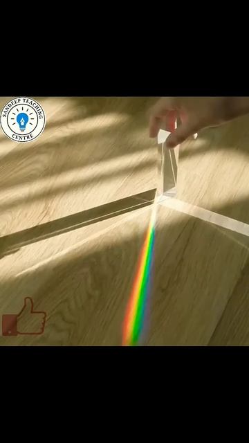 Formation of Rainbow using Prism || Light through a Prism #shorts #youtubeshorts #vigyan #science