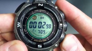 Titanium Casio Protrek Solar Power Watch PRG-130T-7VDR