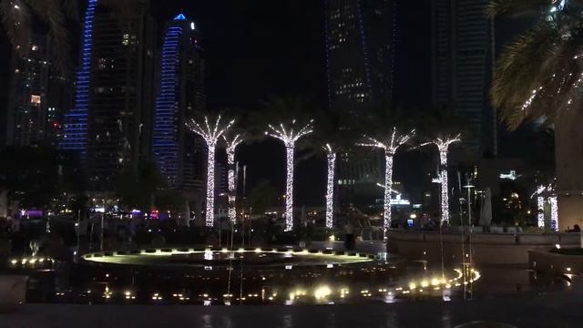 Dubai Marina Walk dancing fountain смотреть онлайн