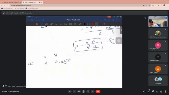 NPTEL 2022 | Basics of Materials Engineering | Live Problem Solving Session Week 1