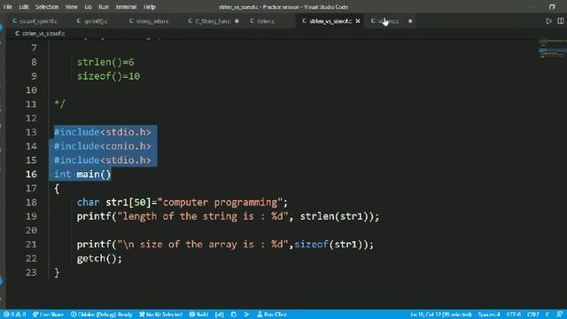 C String Functions - STRCMP() Function in C Programming || Concept of STRCMP() Function in C