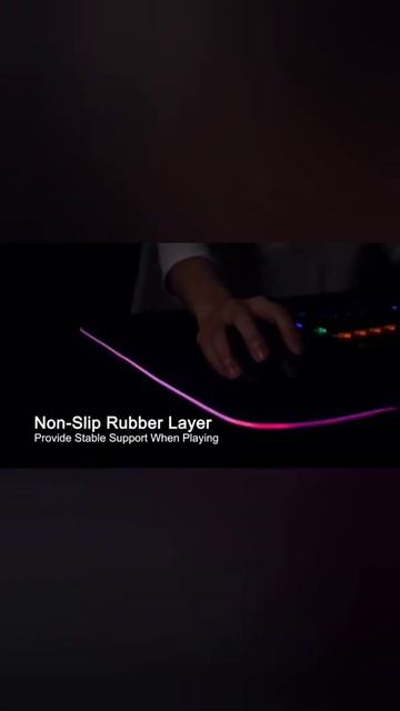 Игровой коврик для мыши с RGB-подсветкой RGB Gaming Mouse Pad смотреть онлайн
