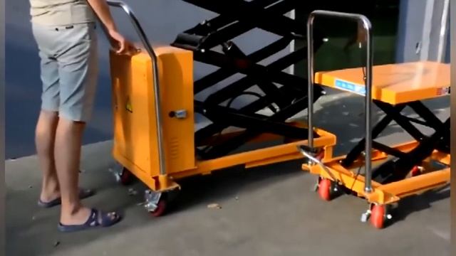 High quality mobile manual hydraulic scissor lift platform table смотреть онлайн