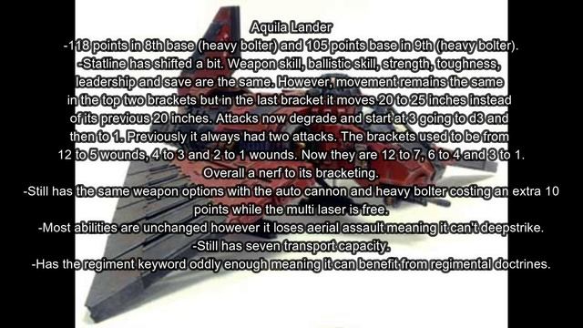 Forgeworld Astra Militarum Legends Units Changes And Analysis. Changes Between 8th And 9th Edition.