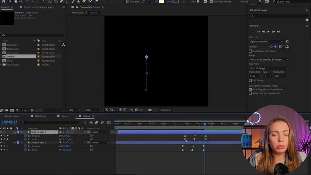 Летим в космос: Создаем анимацию ракеты и космонавта в After Effects смотреть онлайн