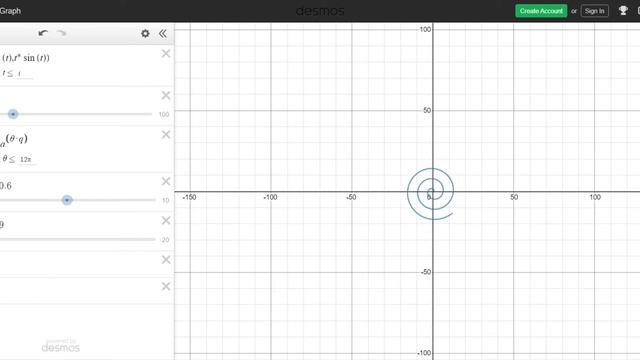 Desmos   Graphing Calculator Spiral