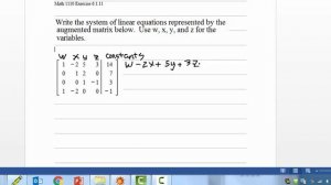 Math 1110 Exercise 6 1 11