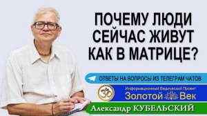 Почему люди сейчас живут как в Матрице?