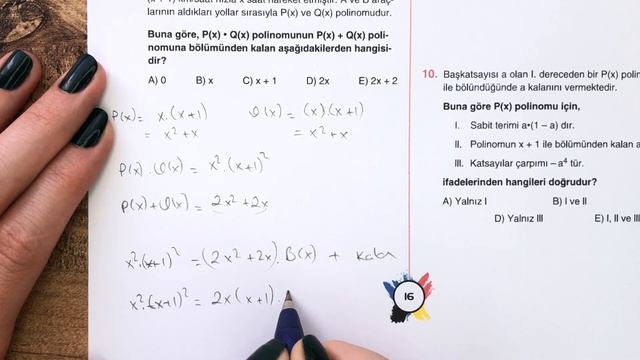 2022 ACİL MATEMATİK AYT ÇÖZÜMLERİ | Polinomlar Karma Test-1 | Syf: 15-16-17 #yks2022 #2022tayfa смотреть онлайн