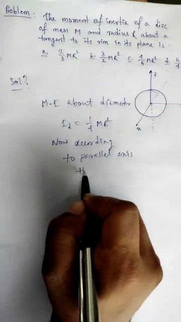 Problem of Moment Of Inertia momentofinertia physicsiseverything rotationalmechanics shorts