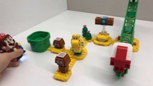 Обзор Лего Супер Марио Мощная атака Растения-пираньи 71365 Piranha Plant Slide