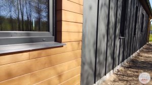 Стильный дом - фасад планкен + фальц | Лиственница и кликфальц на фасаде