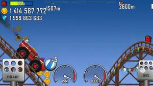 hill clamb racing тест какая машина проедет больше всего на локации Американские горки