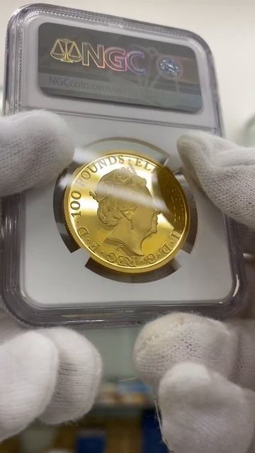 2019 英国 紋章の獣けもの コレクション プランタジネット朝のファルコン 100ポンド 金貨 1オンス プルーフ NGC PF 69 UC ER 初鋳版 準最高鑑定 完全未使用品  元箱付